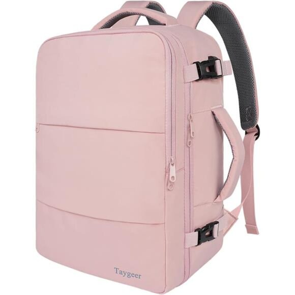 Travel Backpack for Women, Carry On Backpack with USB Charging Port & Shoe Pouch - Picture 1 of 7
